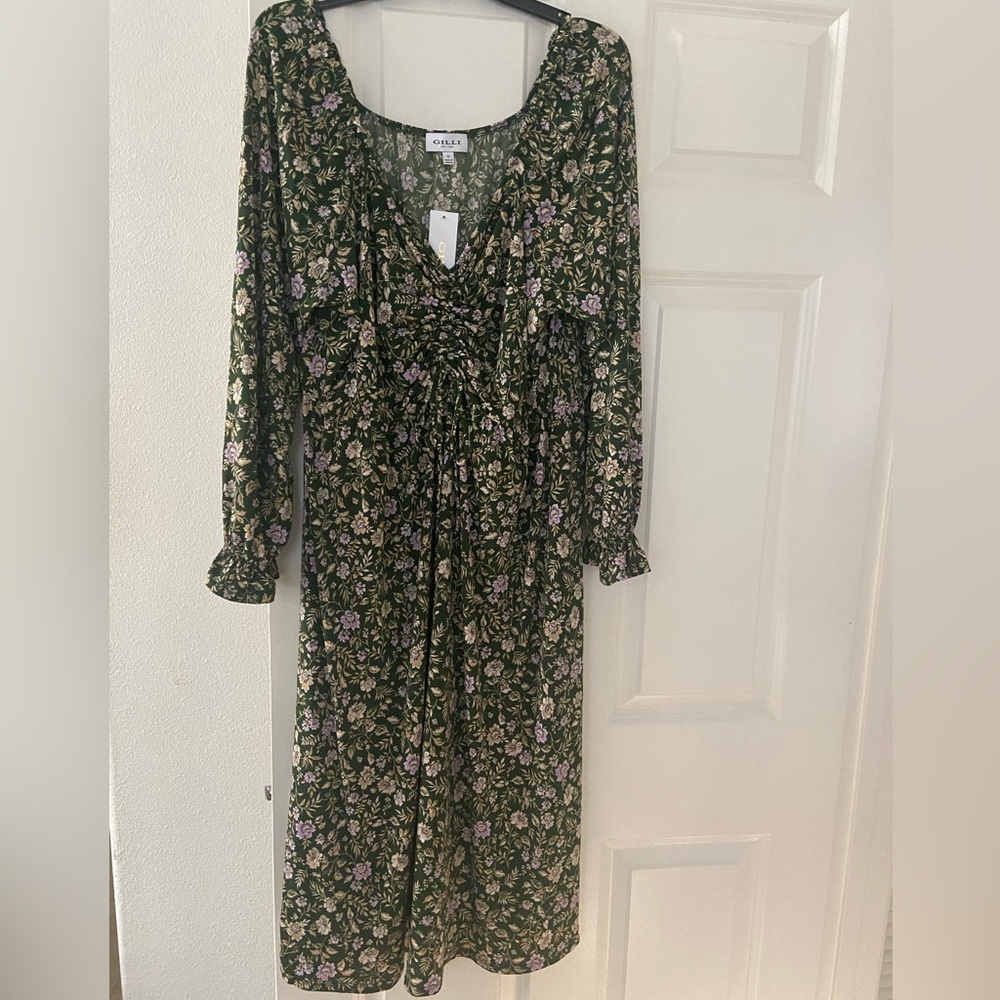 NEW Floral Dress 1X * Closeout *